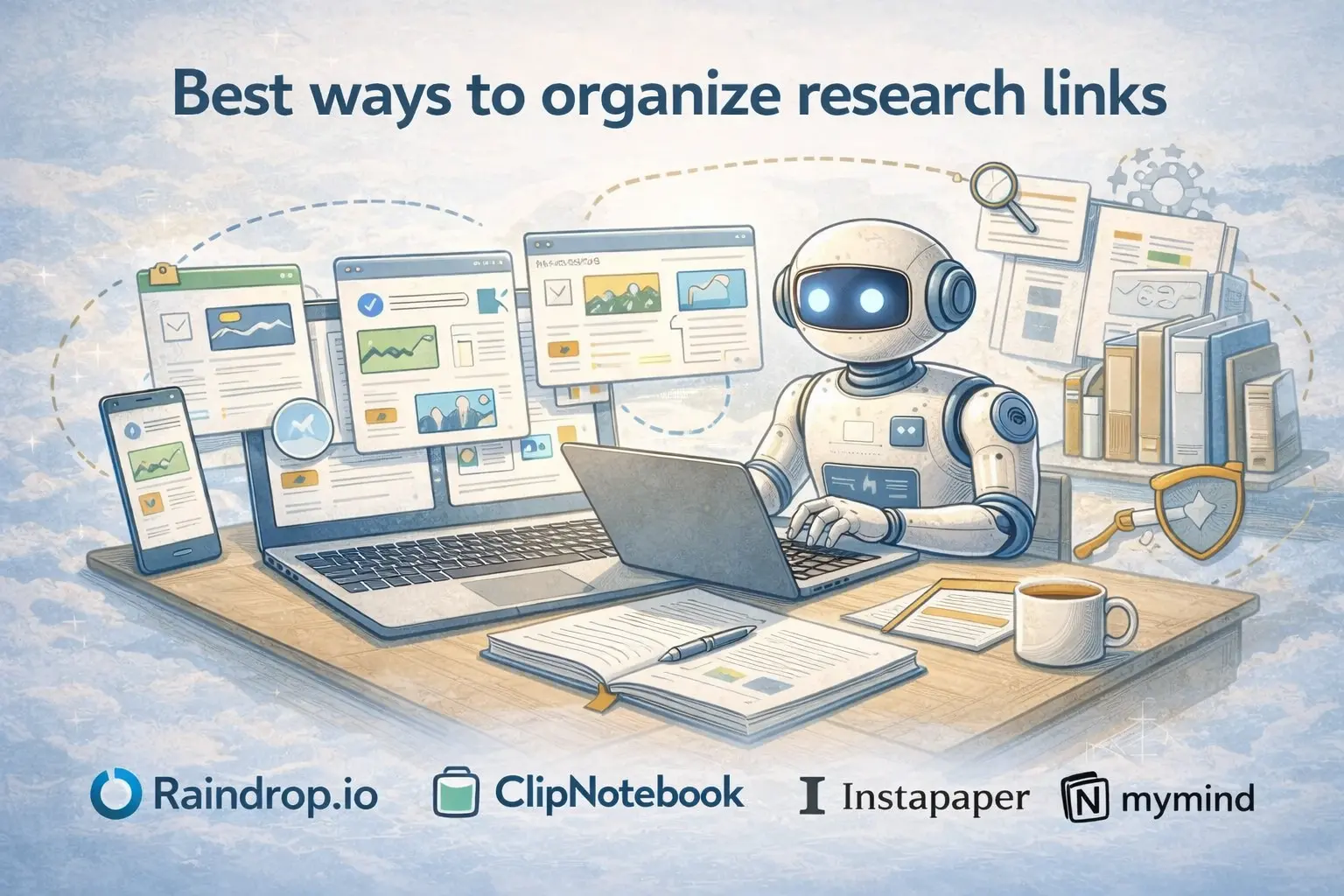 Organized research links grouped into clear categories and playlists